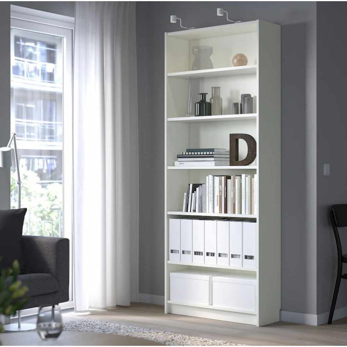 VENTITAS HOME - Librero Moderno Ragnarok Ventitas Home Blanco