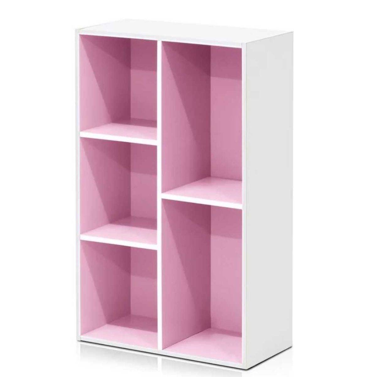 VENTITAS HOME - Librero Organizador Leona Ventitas Home Blanco y Rosado