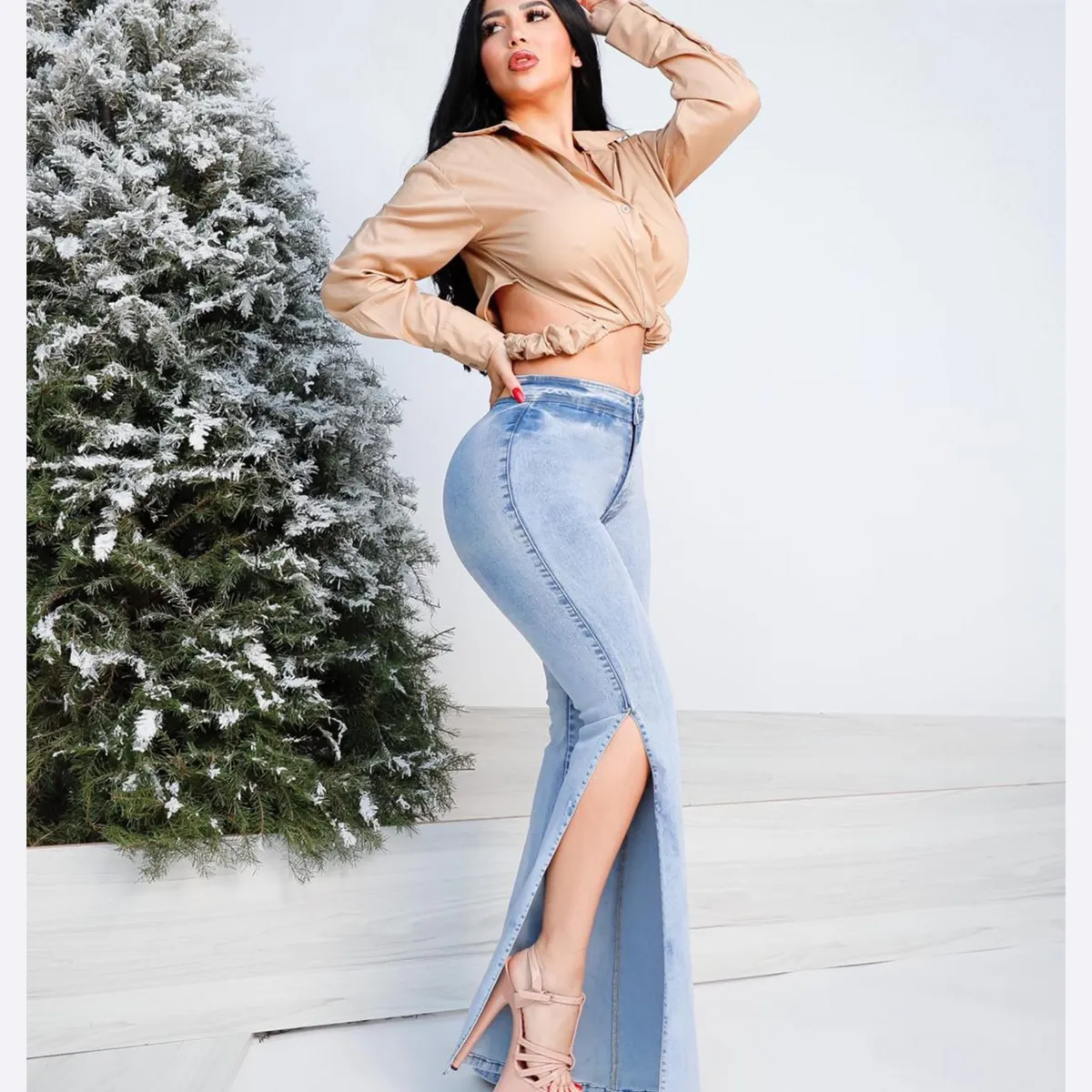 BENCUS JEANS - Jeans Acampanados Mujer Jeans