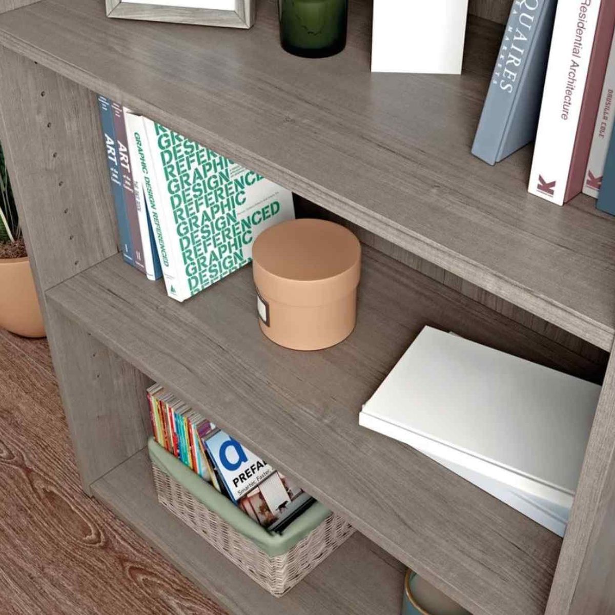 VENTITAS HOME - Librero Organizador Lana Ventitas Home Olivo