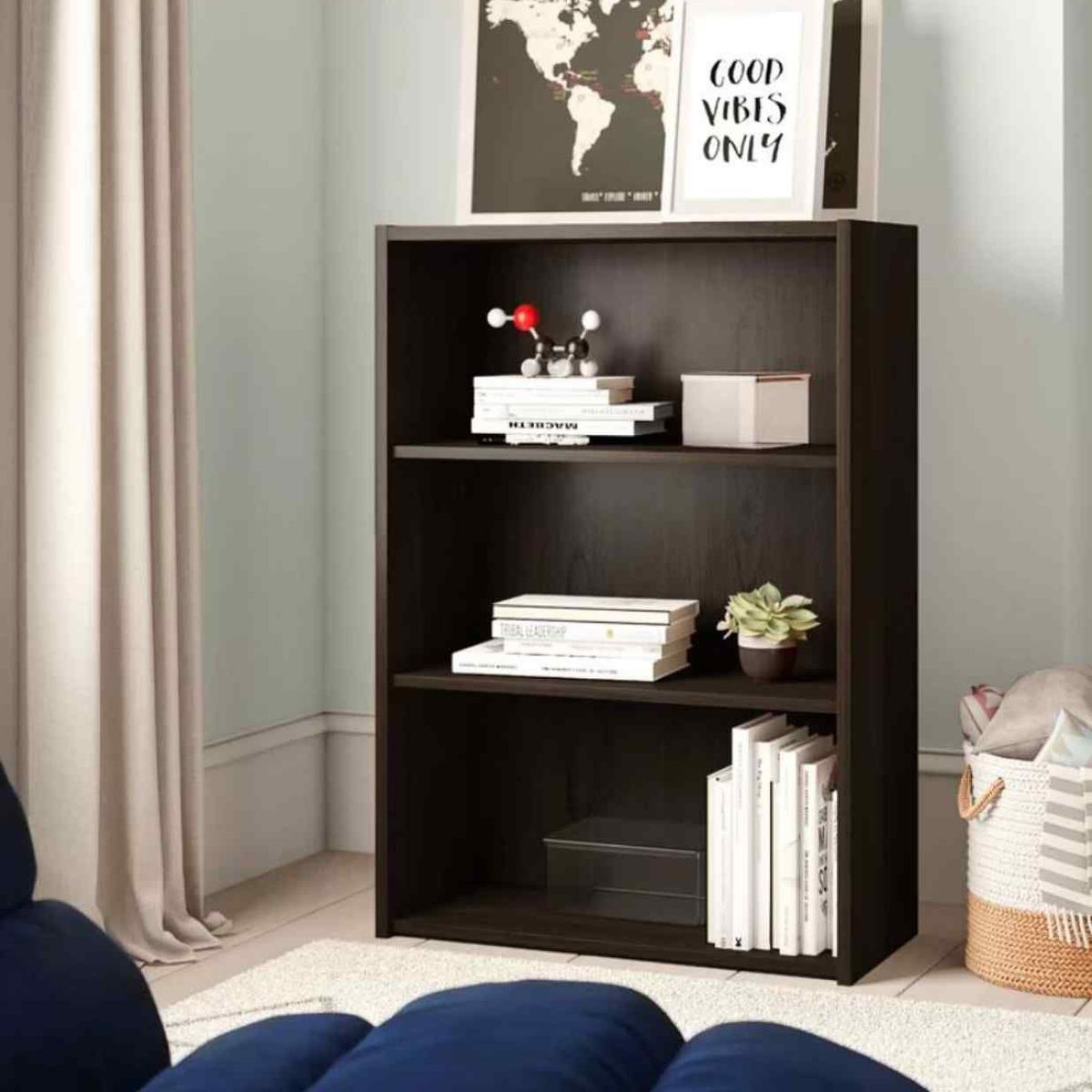 VENTITAS HOME - Librero Organizador Lana Ventitas Home Negro