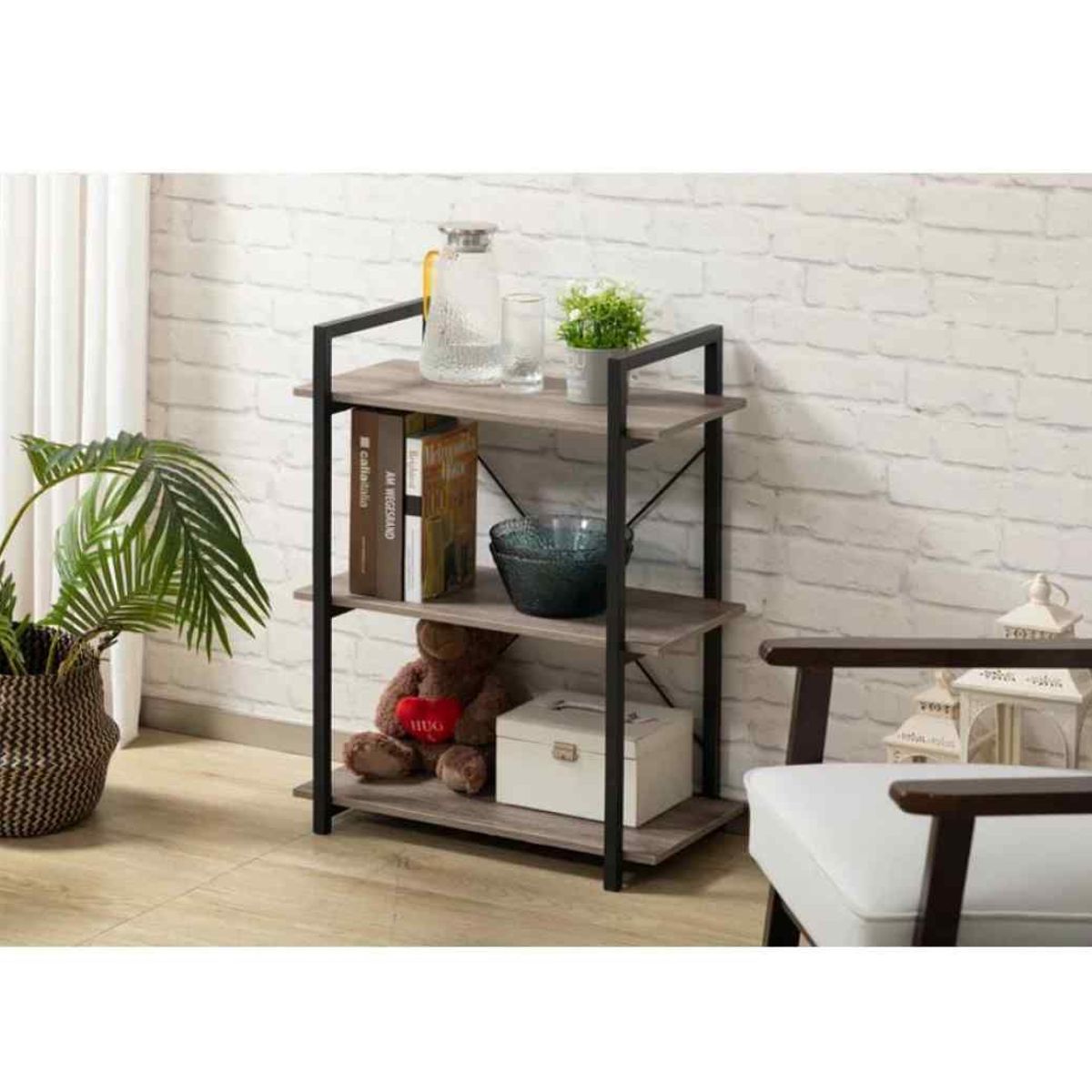 VENTITAS HOME - Estante Organizador Industrial Vania Ventitas Home Gales y Negro