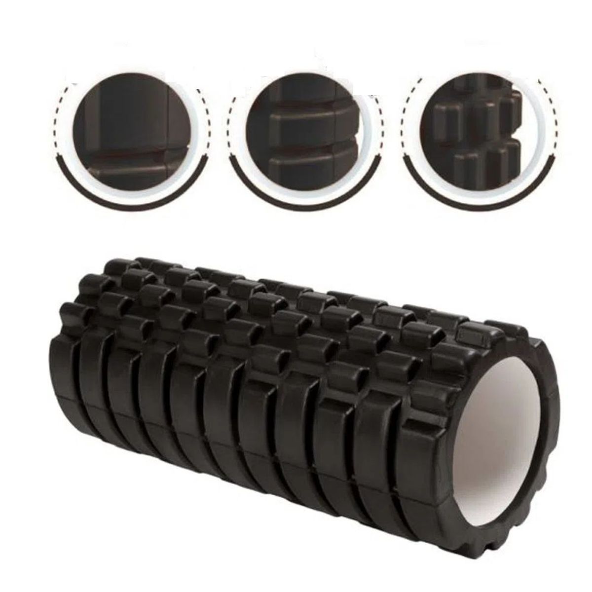 BLACKFIT - Foam Roller 35cmYoga Pilate Color Negro