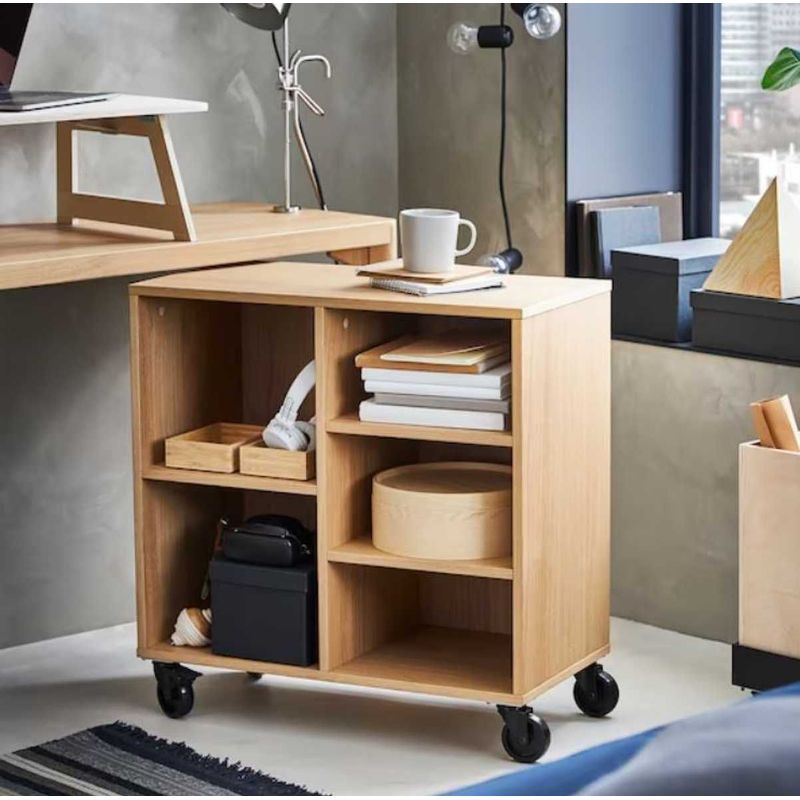VENTITAS HOME - Librero Multifunción con Ruedas Max Ventitas Home Manzano