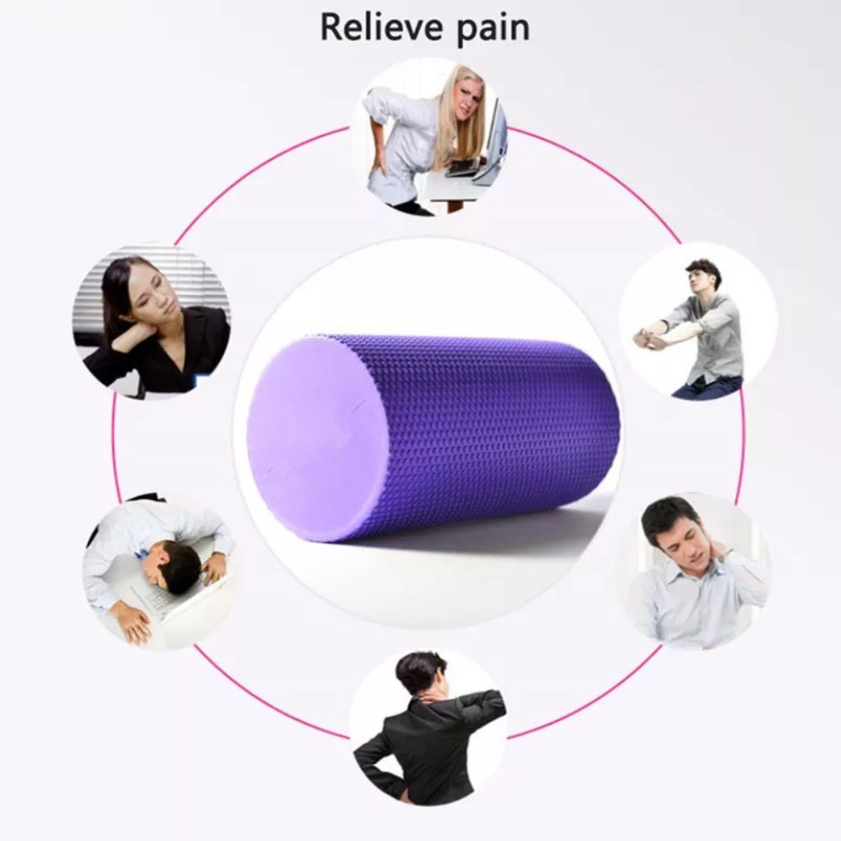 BLACKFIT - Foam Roller de Espuma 30cmYoga Pilate Color Azul