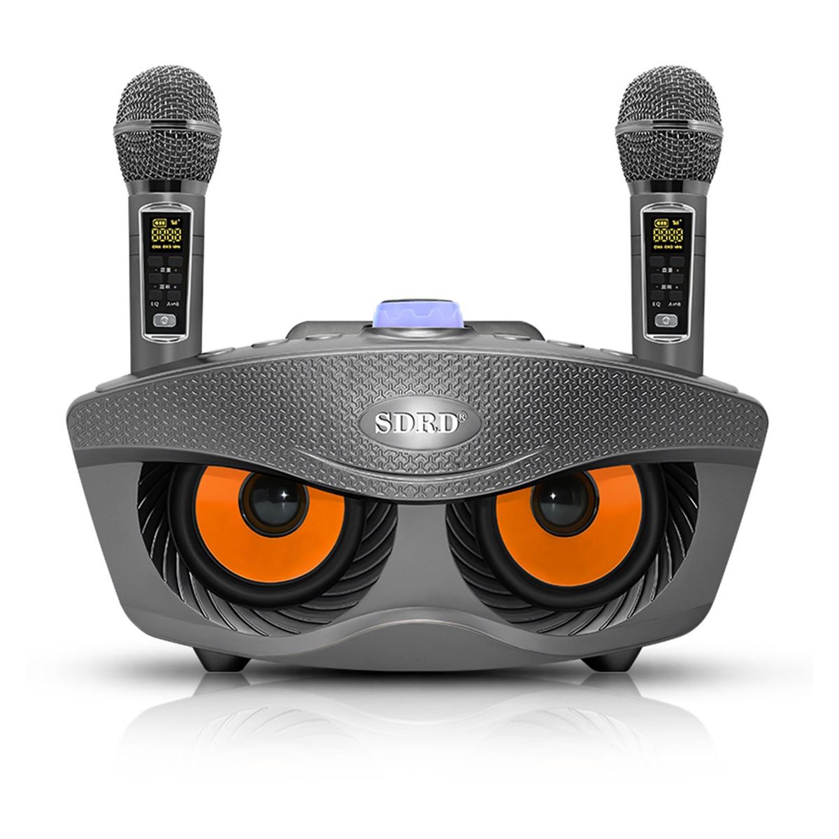 GENERICO - PARLANTE BLUETOOTH SD-306 KARAOKE 20W CON DOBLE MICRÓFONO COLOR NEGRO