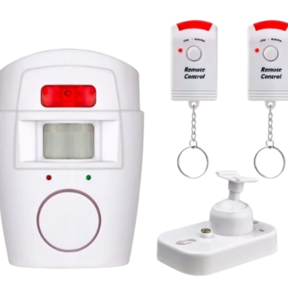 GENERICO - Kit de Alarma para el Hogar Sensor Movimiento y 2 Controles Remotos Genieka