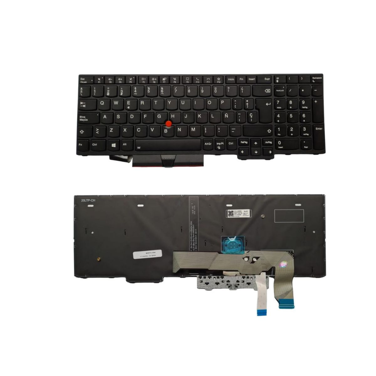 OEM - Teclado de repuesto Lenovo  Thinkpad L15 con retroiluminación