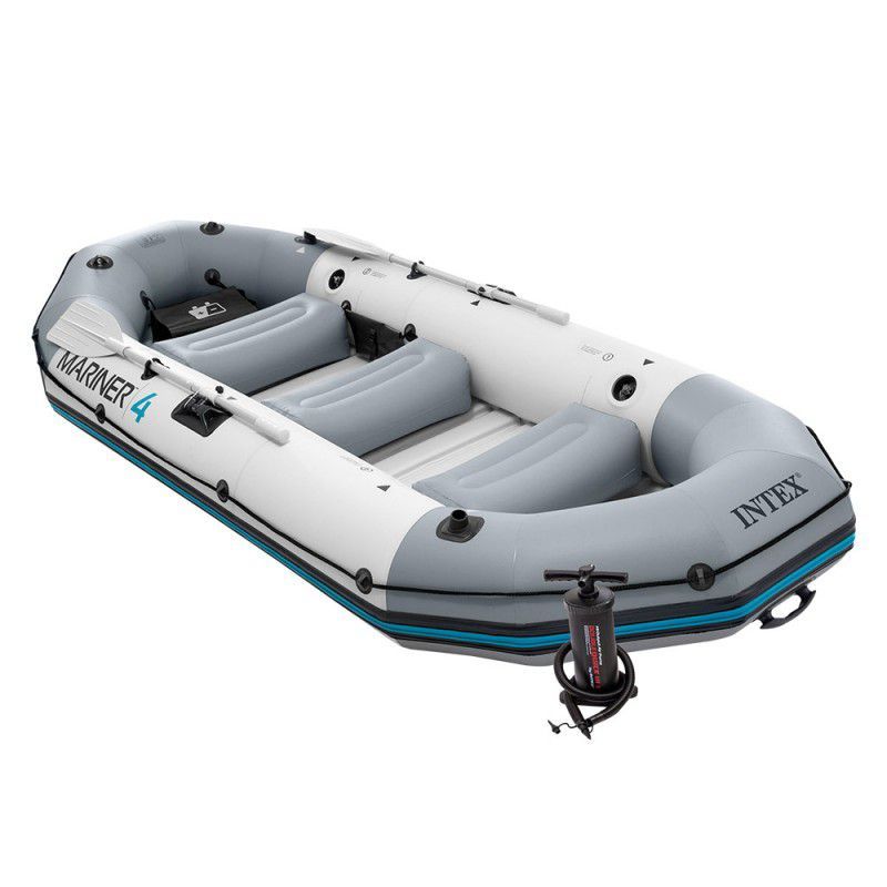INTEX - Bote Inflable Mariner 4 Intex para Rios Fuertes