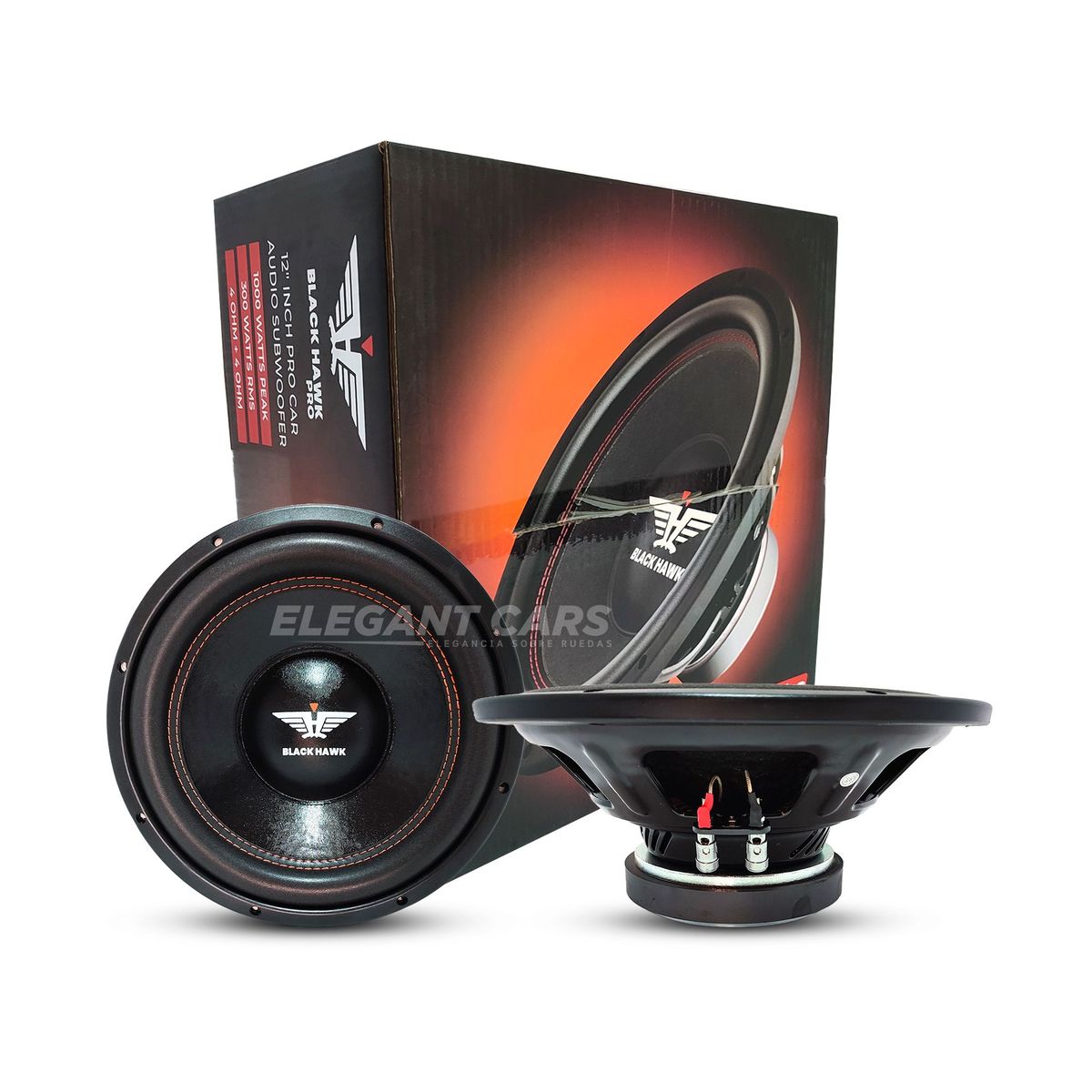 BLACK HAWK - Subwoofer Black Hawk Pro 12 1000w Bh-sw12-300zt