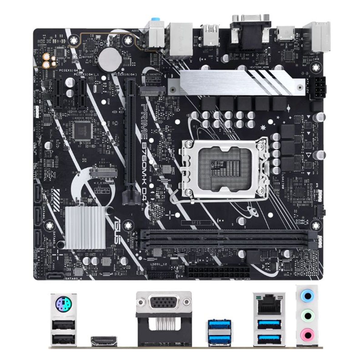 ASUS - Motherboard ASUS Prime B760M-K D4 Chipset Intel B760 LGA1700 mATX