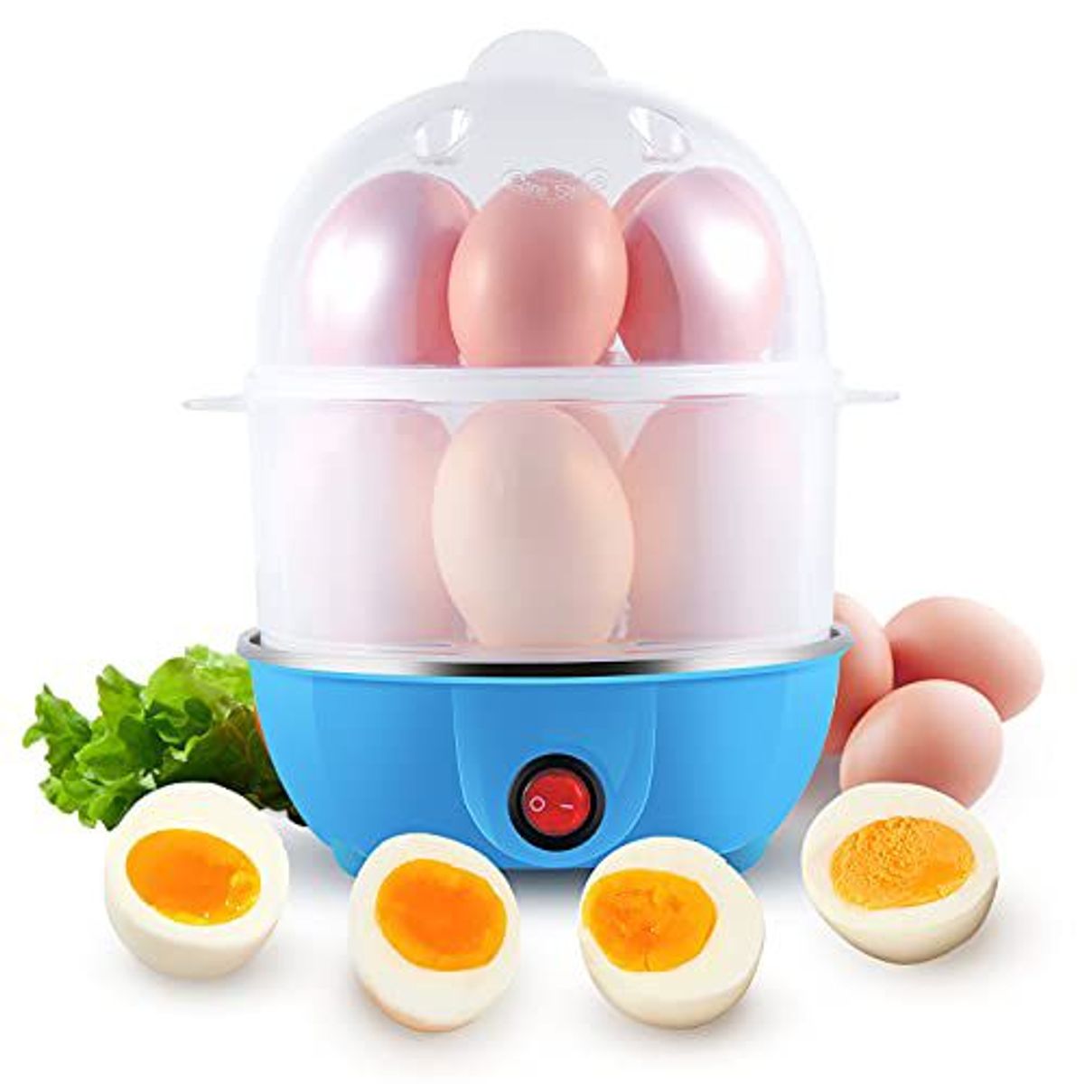 GENERICO - Hervidor de Huevo Sancochador Eléctrico 2 Niveles