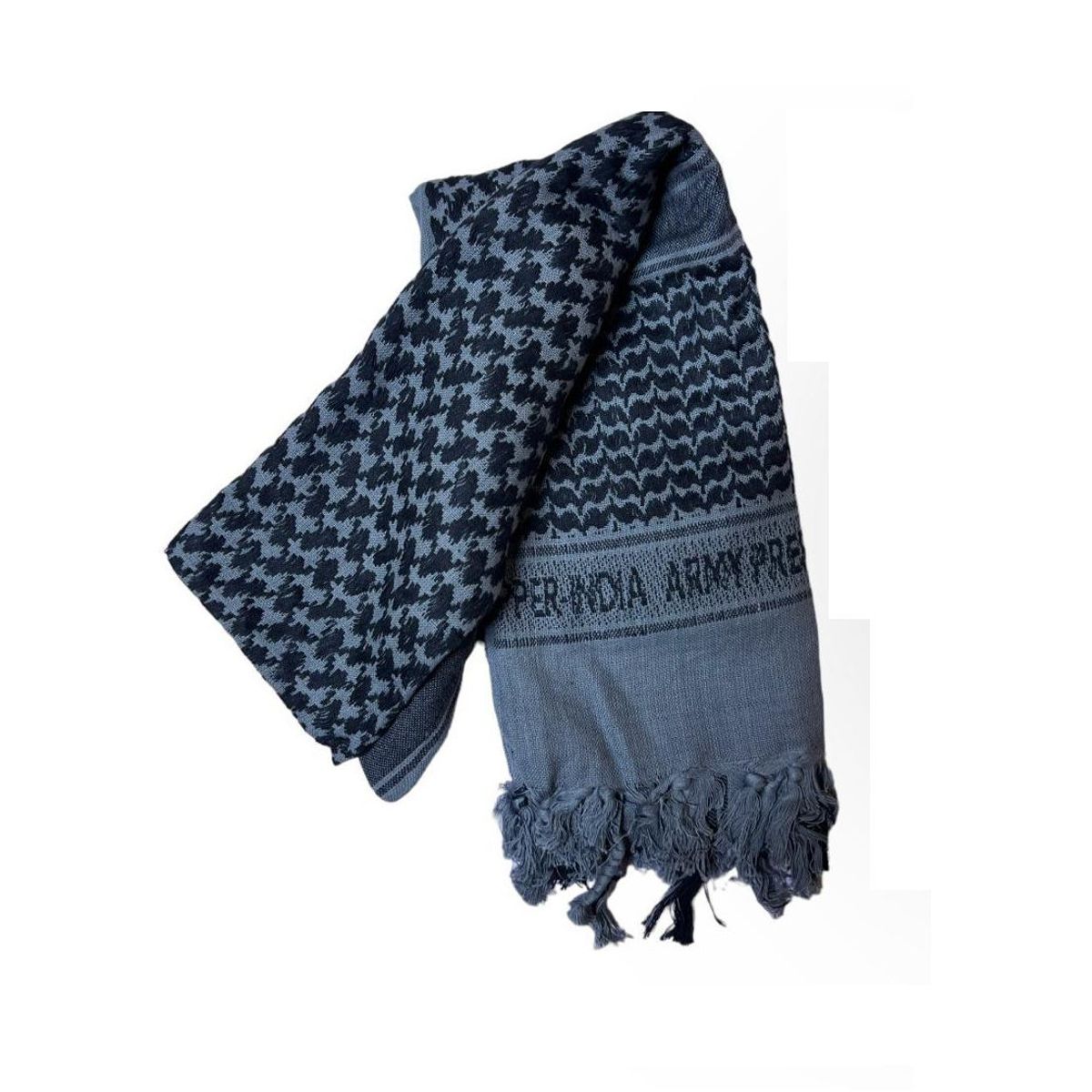 ARMY PREPPER - Bufanda 100 algodon shemagh azul acero trekking_.