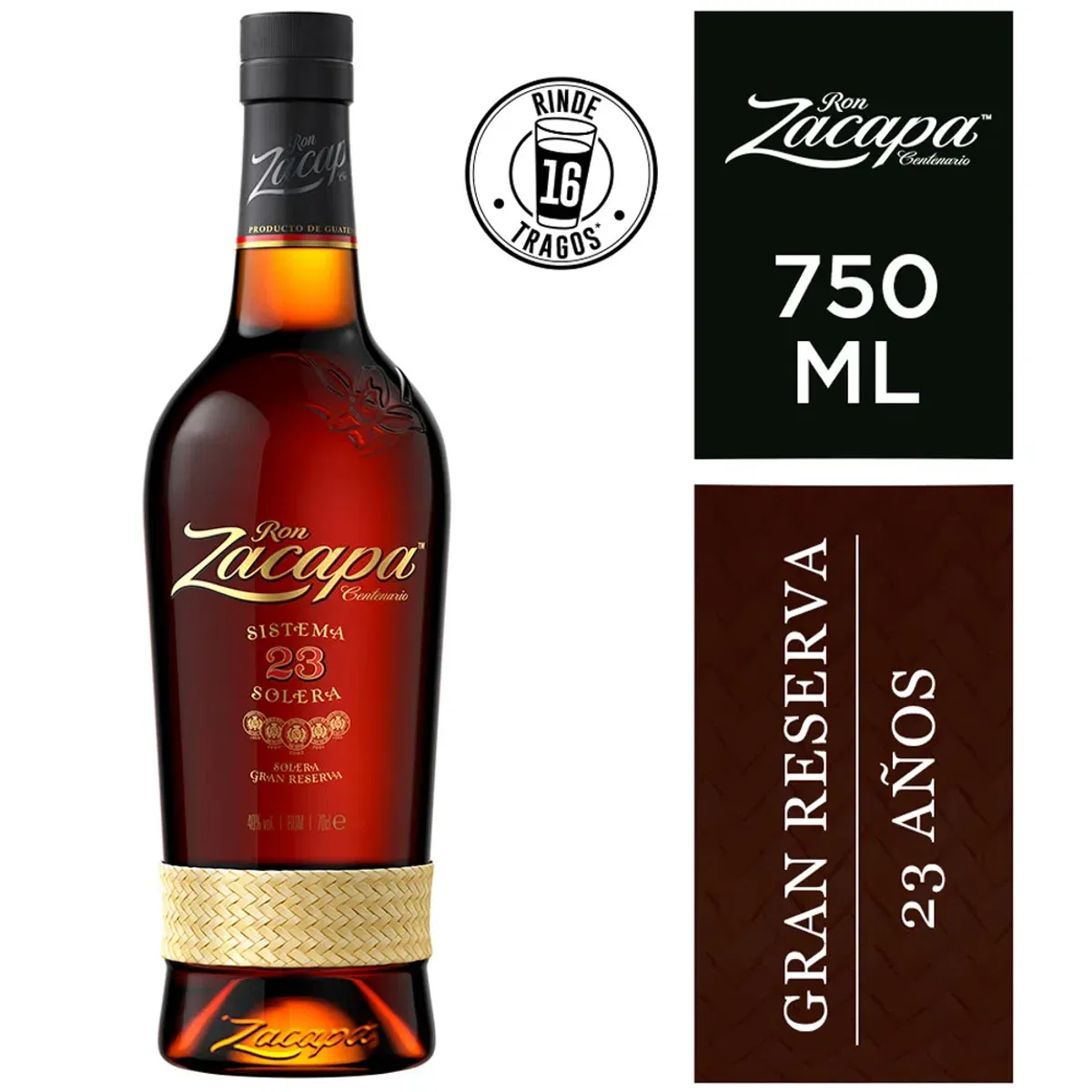 ZACAPA - Ron ZACAPA 23 Solera Botella 750ml