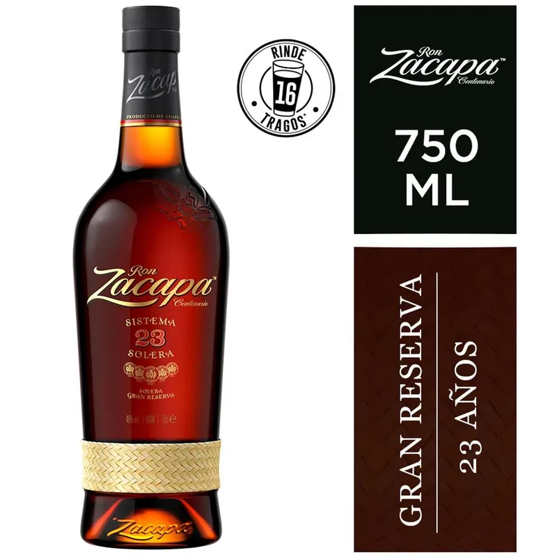 ZACAPA - Ron ZACAPA 23 Solera Botella 750ml