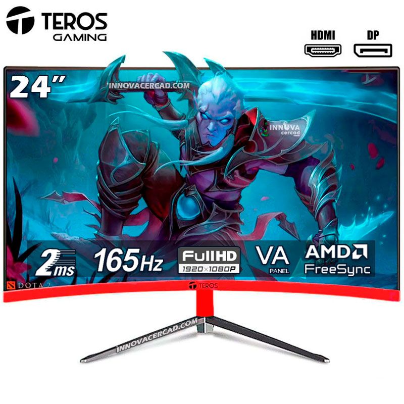 TEROS - Monitor Teros Gaming TE-3132 Curvo 24 FHD VA 165hz 2ms freesync