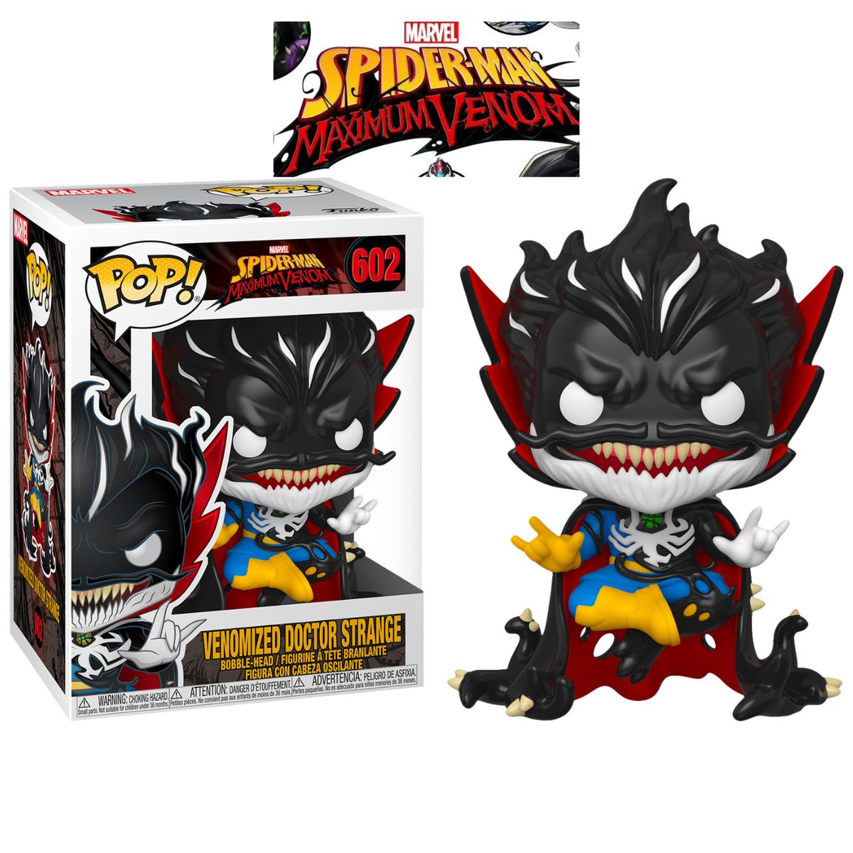 FUNKO - Funko Pop Venomized Doctor Strange Maximum Venom caja dañada