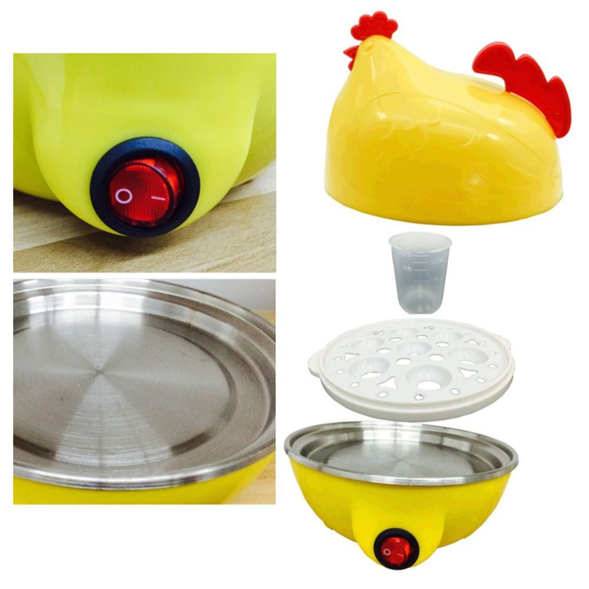 OEM - Gallina Automática Hervidor de Huevos Hasta 7Huevos a la Vez
