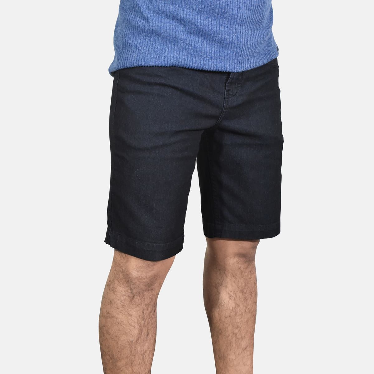 YONISTERS CLOTHING - Denim Short Semipitillo Stretch Yonisters Clothing Negro Grafito