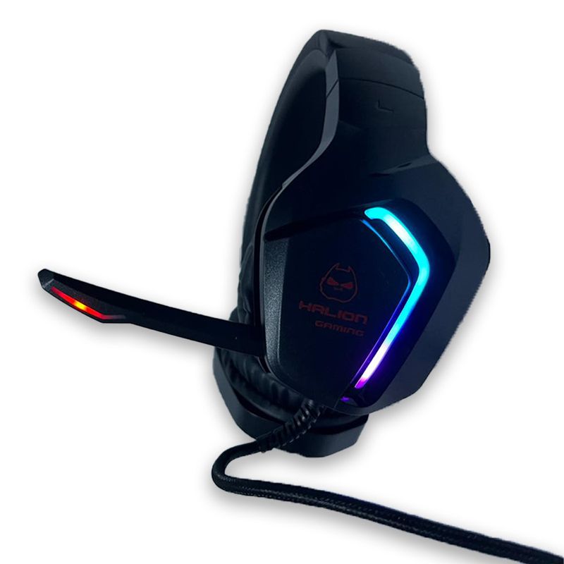 HALION - Audifono Gamer RGB con Micrófono Halion headset