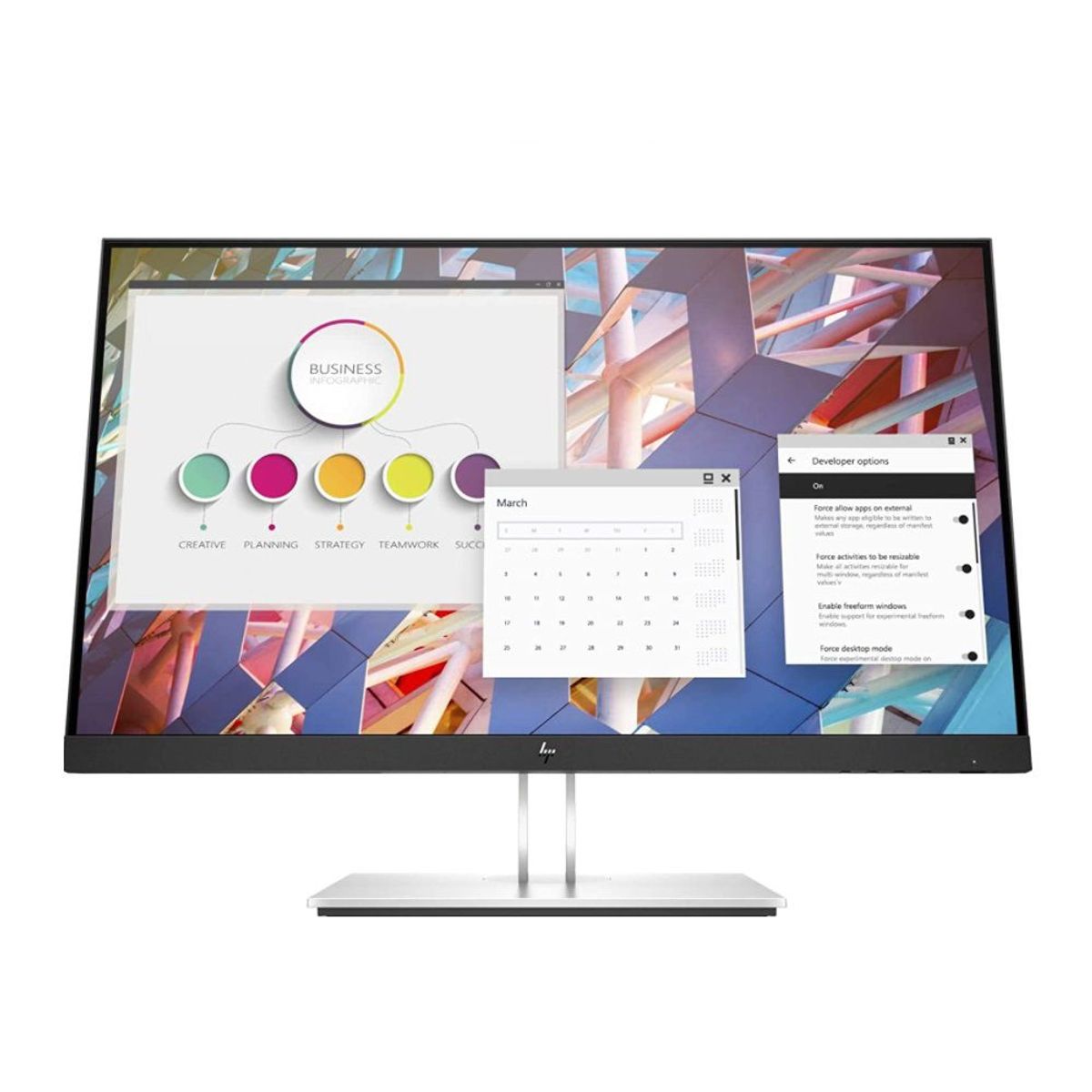 HP - Monitor HP E24 G4 23.8 Pulgadas FHD IPS HDMI DP VGA USB 3.2 USB Tipo-B