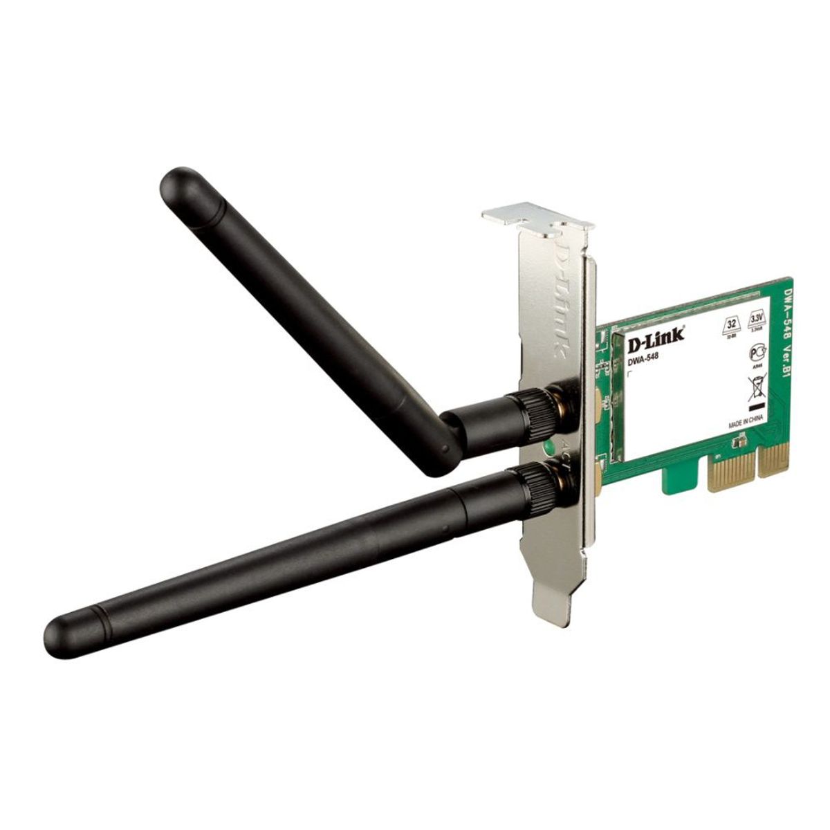 D LINK - Tarjeta Wireless D-Link DWA-548 802.11gn 300 Mbps PCI-e 2dBi