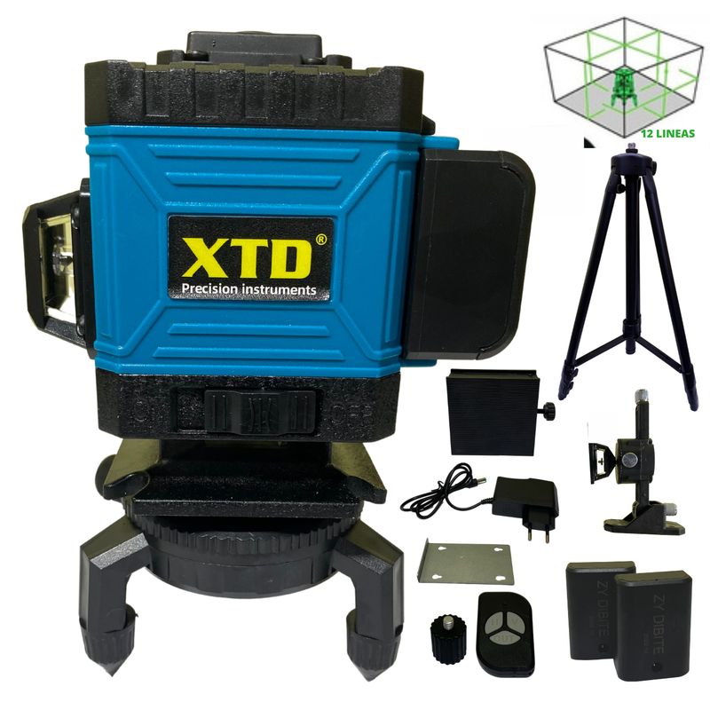 XTD - Nivel Laser 12 Lineas Con Tripode Y Maletin Xtd