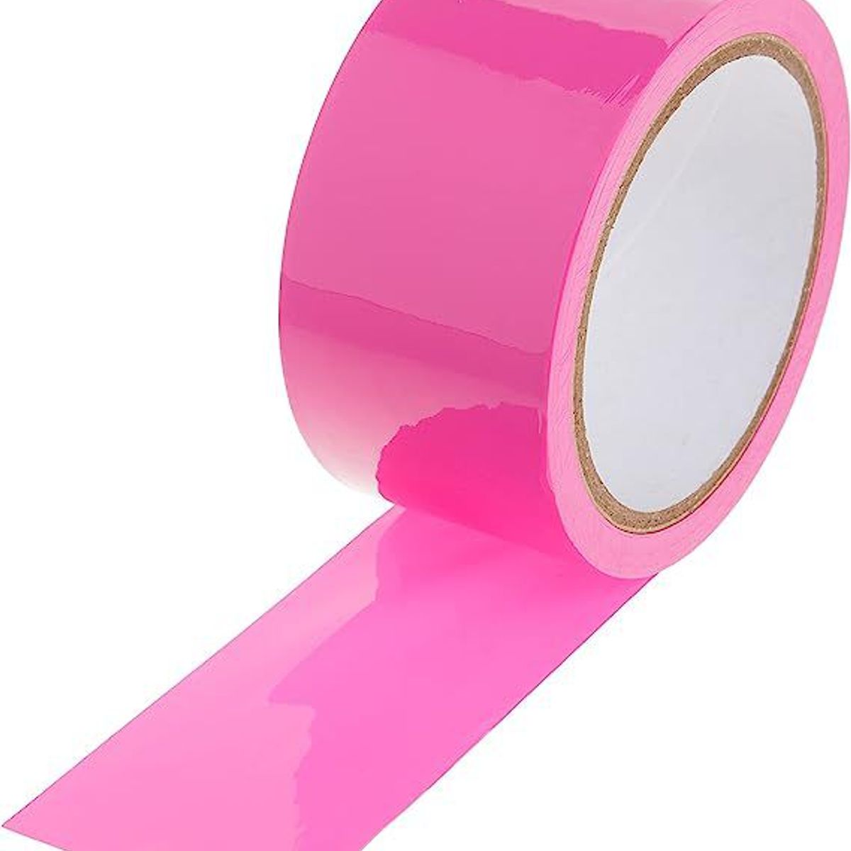 GENERICO - Cinta de embalaje de colores 80 Yardas Fucsia - Pack 3