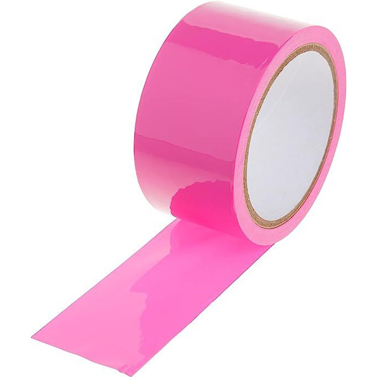 GENERICO - Cinta de embalaje de colores 80 Yardas Fucsia - Pack 3