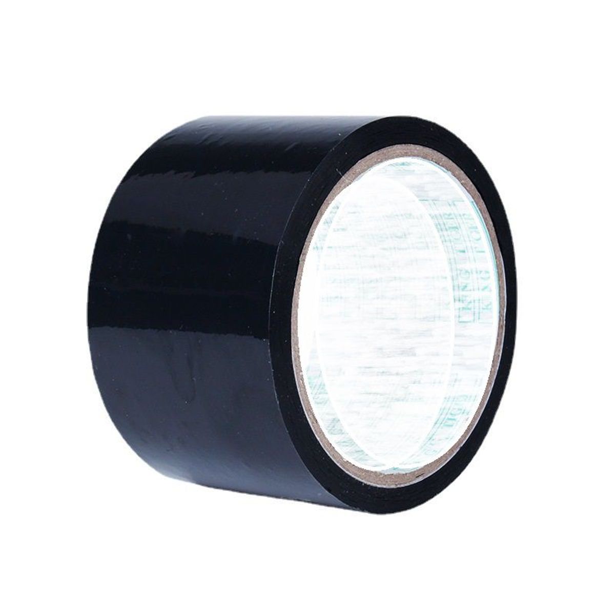 GENERICO - Cinta de embalaje de colores 80 Yardas Negro - Pack 3