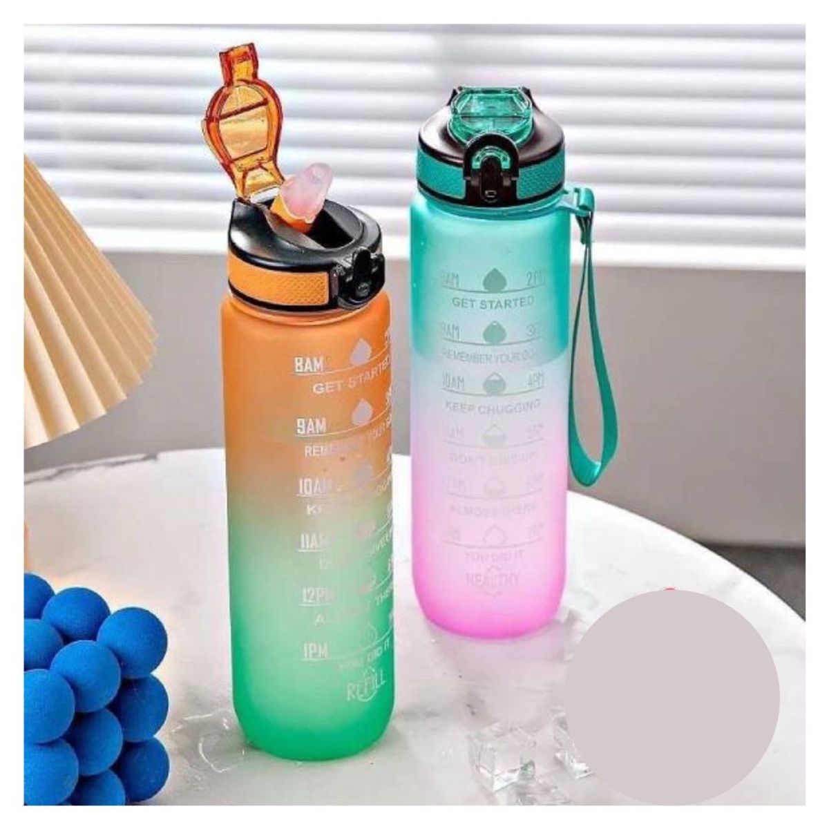 INSPIRA MARKET - Tomatodo botella bicolor aesthetic 1L