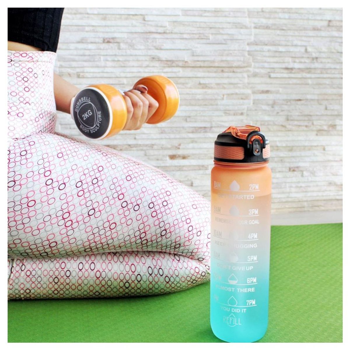 INSPIRA MARKET - Tomatodo botella bicolor aesthetic 1L