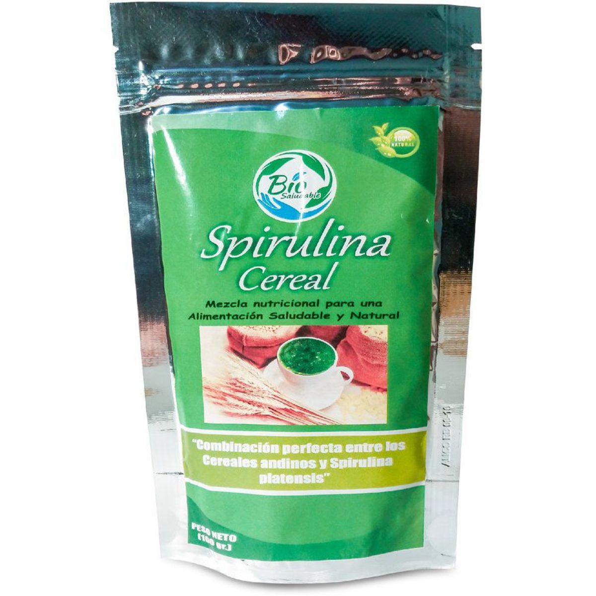 BIONUTREC - Espirulina con Cereales Andinos  x 100 gramos - Biosaludable