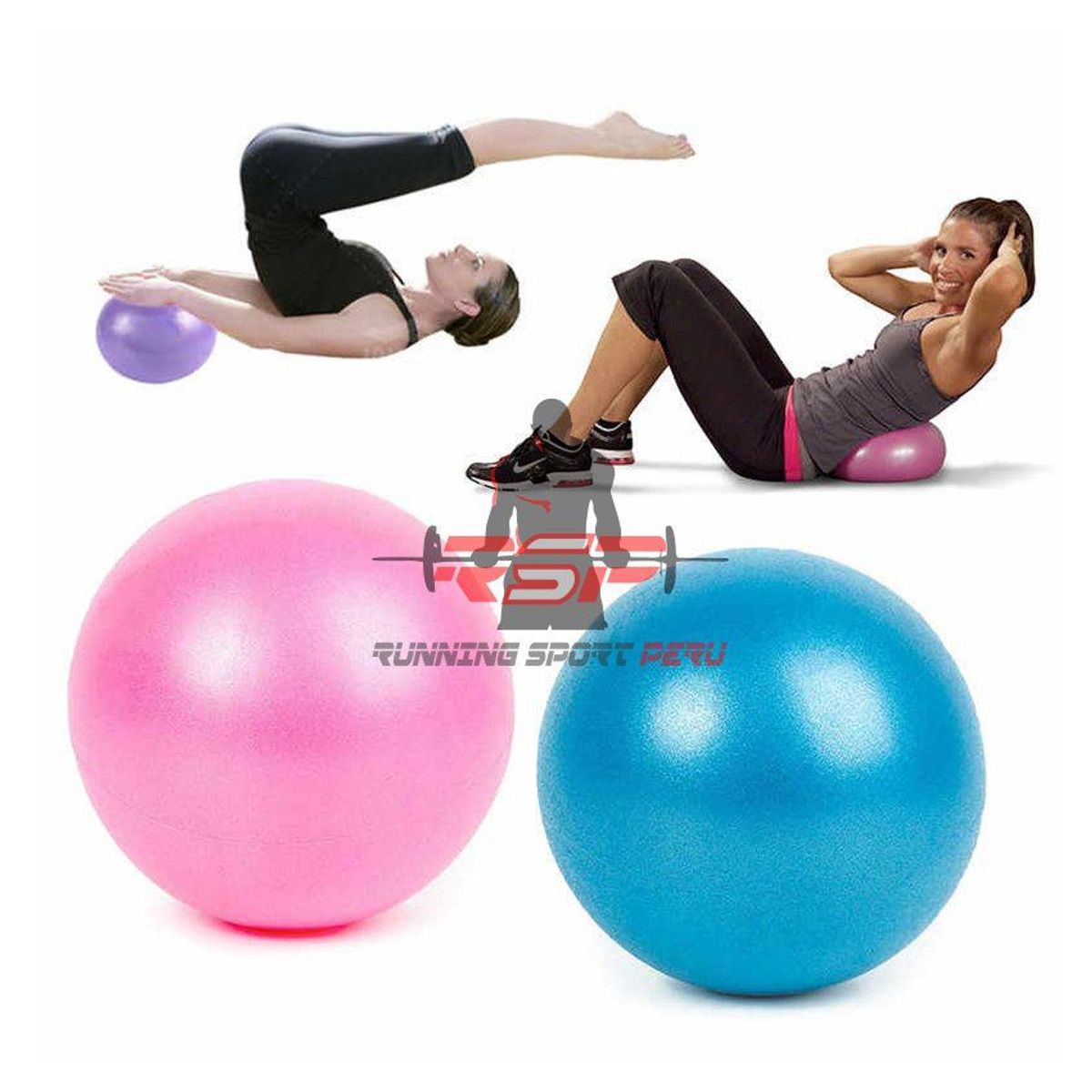 RUNNING SPORT PERU - Pelota para Yoga Pilates 20cm Rosada