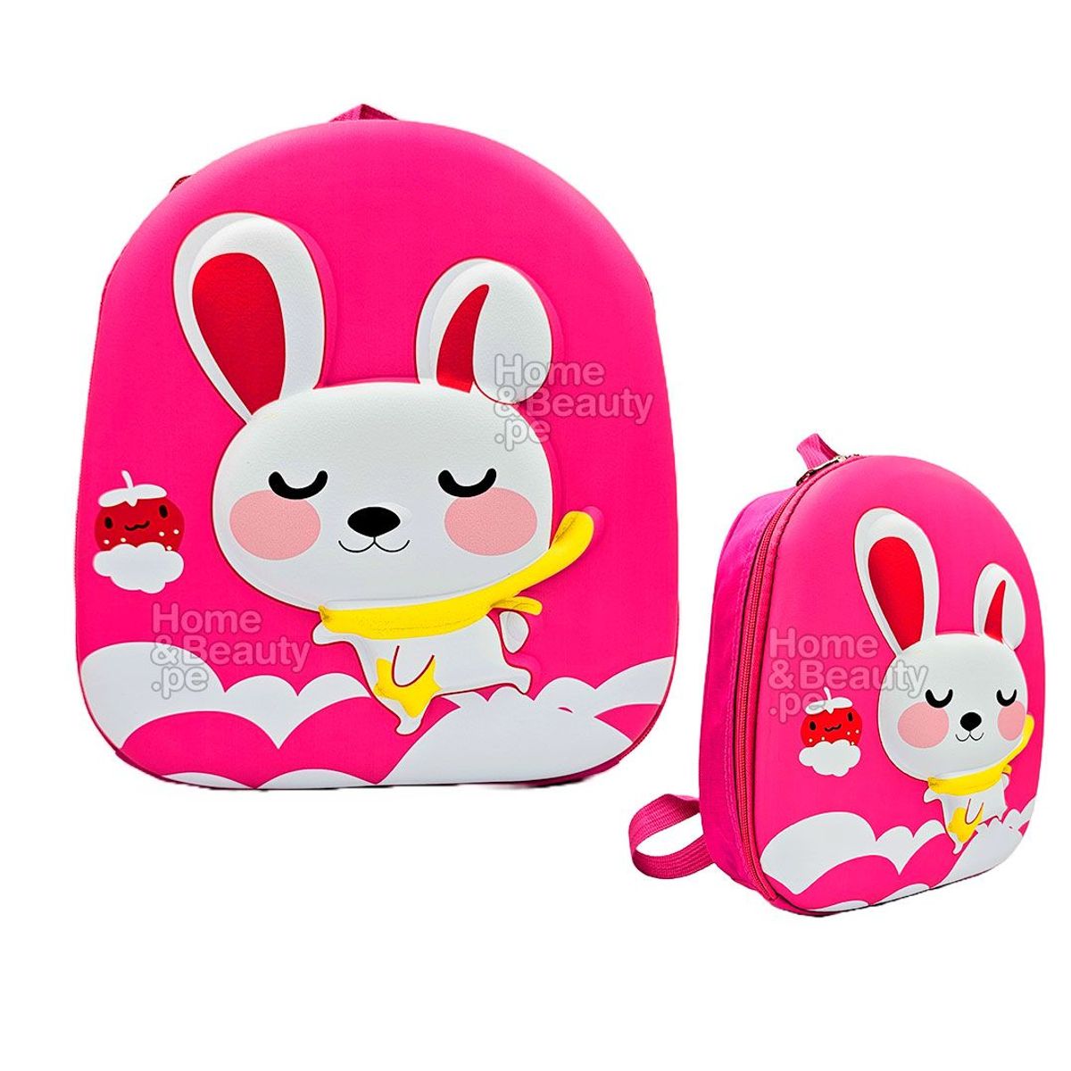 GENERICO - MOCHILA KIDS KAWAI 3D MODELO CONEJA COLOR FUCSIA