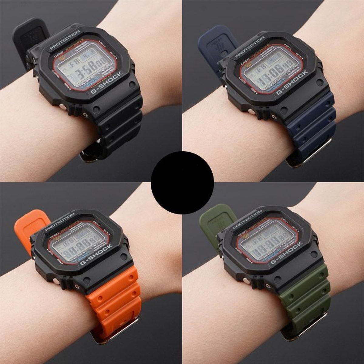 GENERICO - Correa Repuesto para CASIO G-SHOCK DW-5600  GA-2100 - Negro