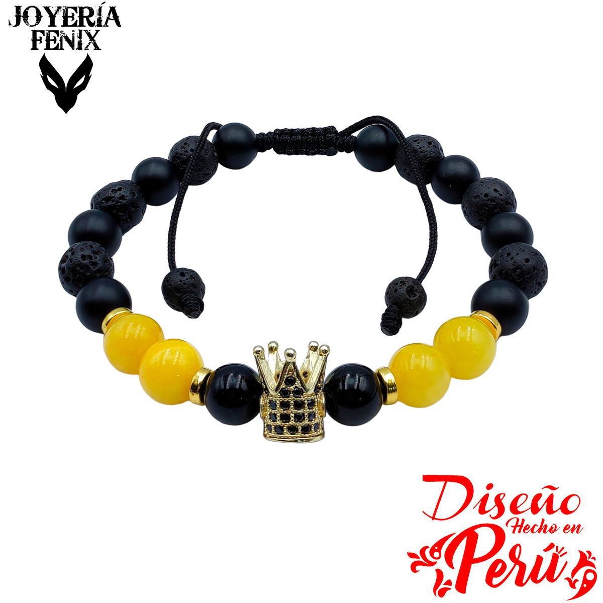 JOYERIA FENIX - Pulsera Corona Dorado - Joyería Fénix