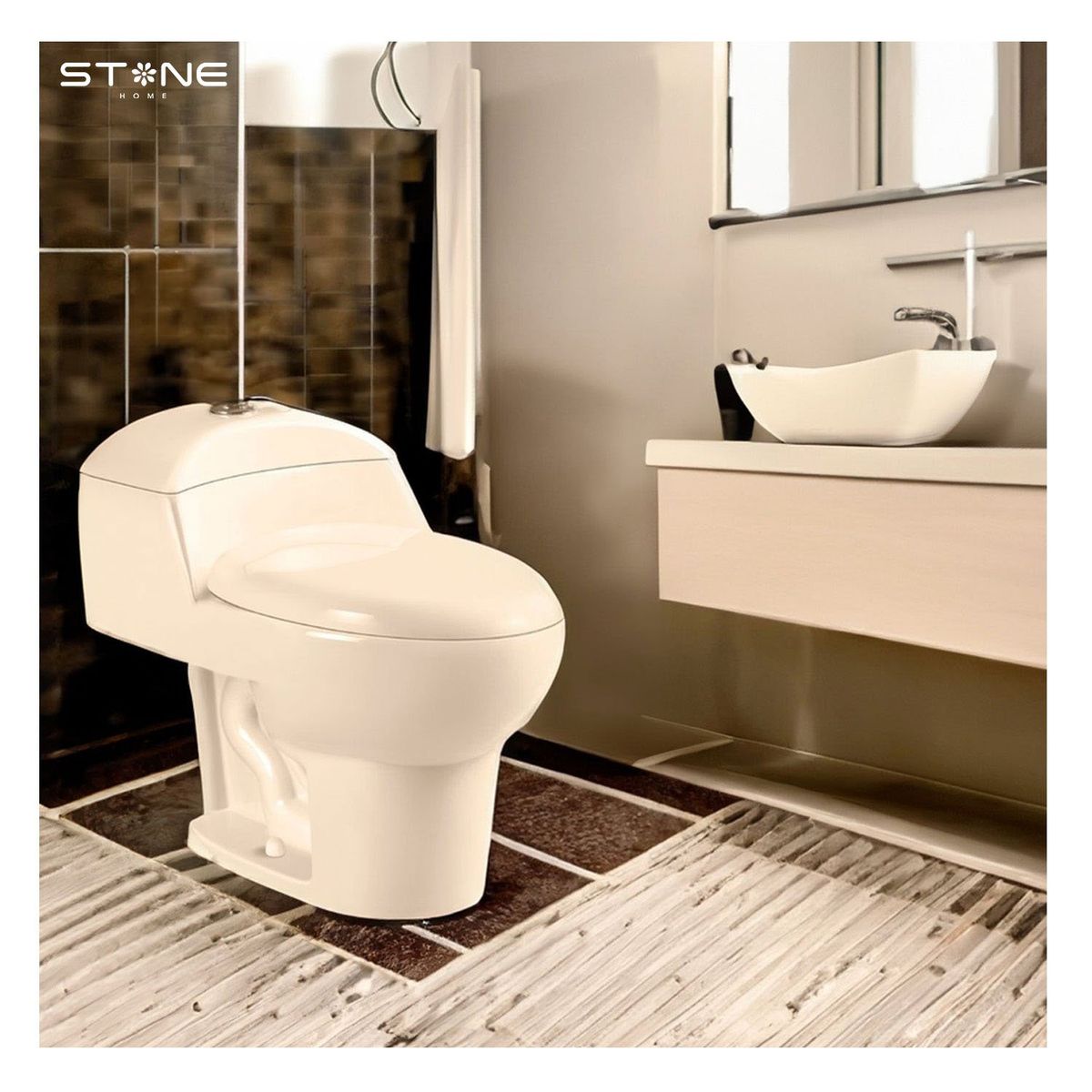 STONE - INODORO ONE PIECE ESSENCE BONE STONE