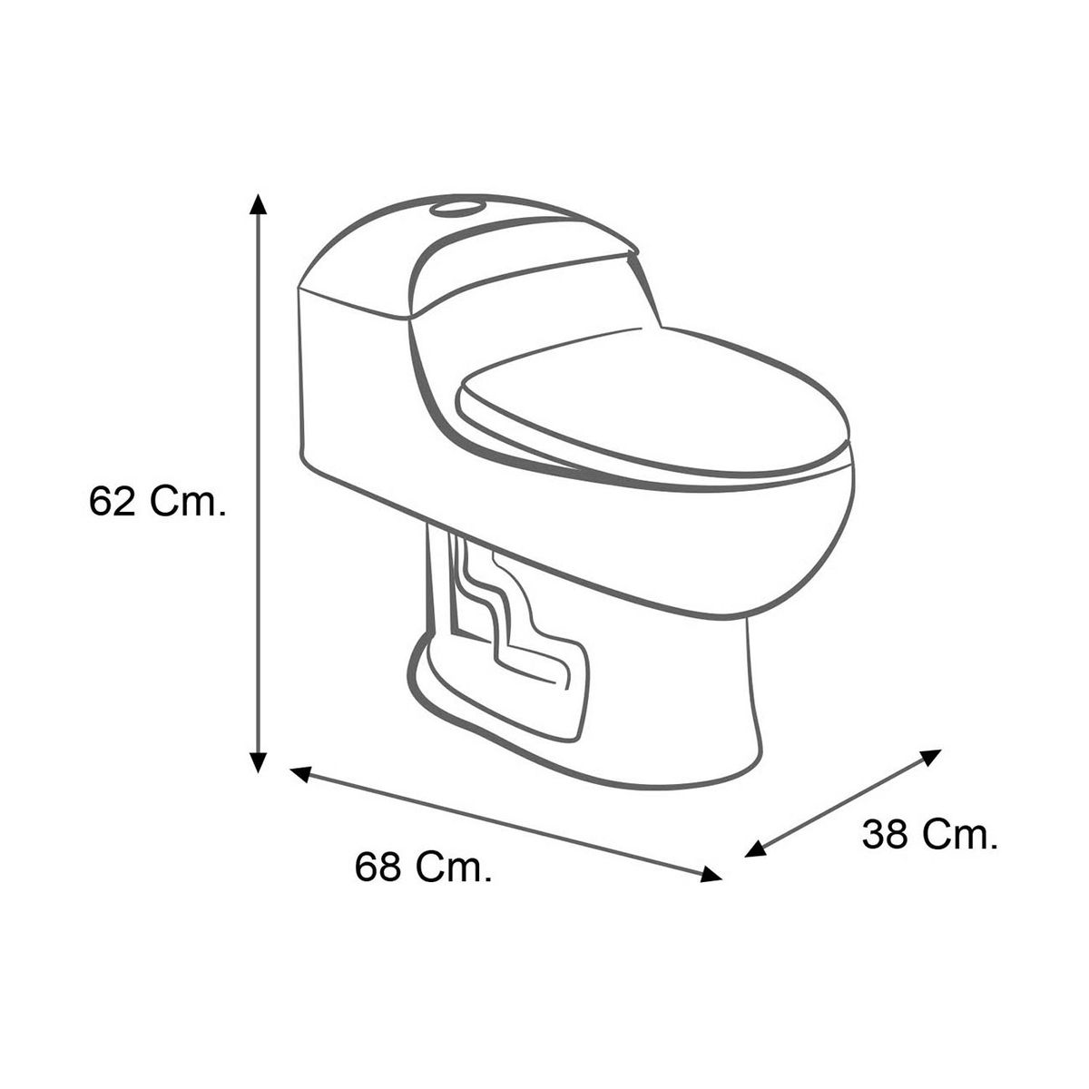 STONE - INODORO ONE PIECE ESSENCE BONE STONE