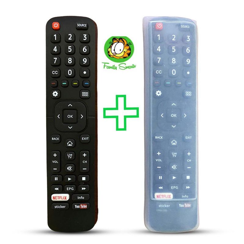 UNIVERSAL - Control remoto hisense para smart tv  Funda Silicona Suave