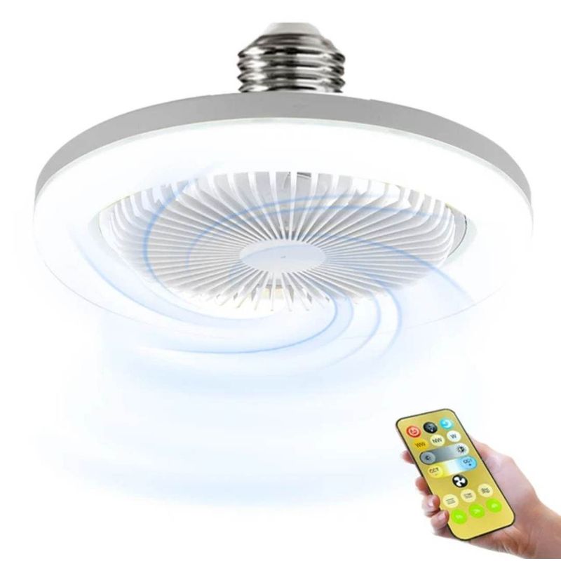 GENERICO - Foco Ventilador LED Ahorrador de 30W  Control de Comedor Dormitorio