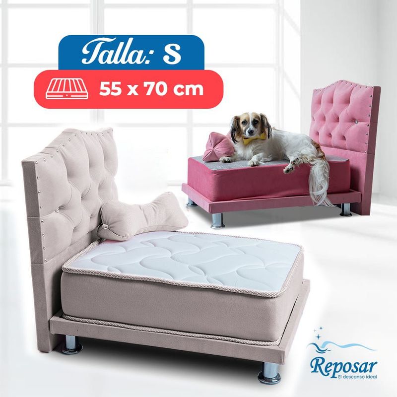 REPOSAR EL DESCANSO IDEAL - Cama Mascota PREMIUM trio S color Beige My Pet
