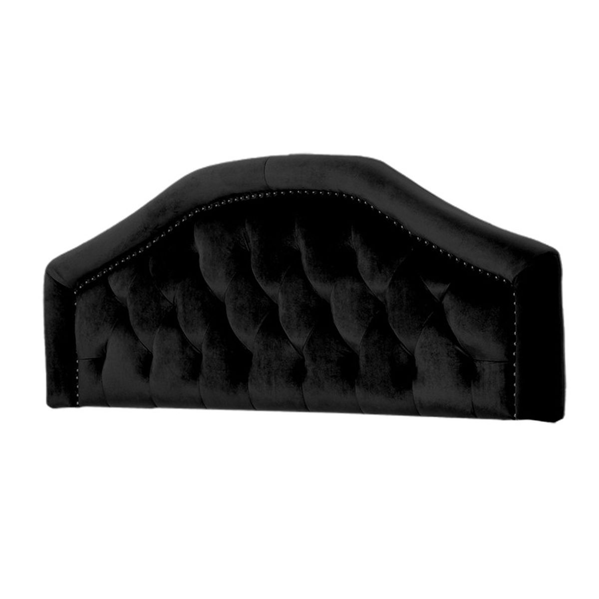 MAVISAC - Cabecera Reina Mavisac Plaza Queen Color Negro - Ultracuero