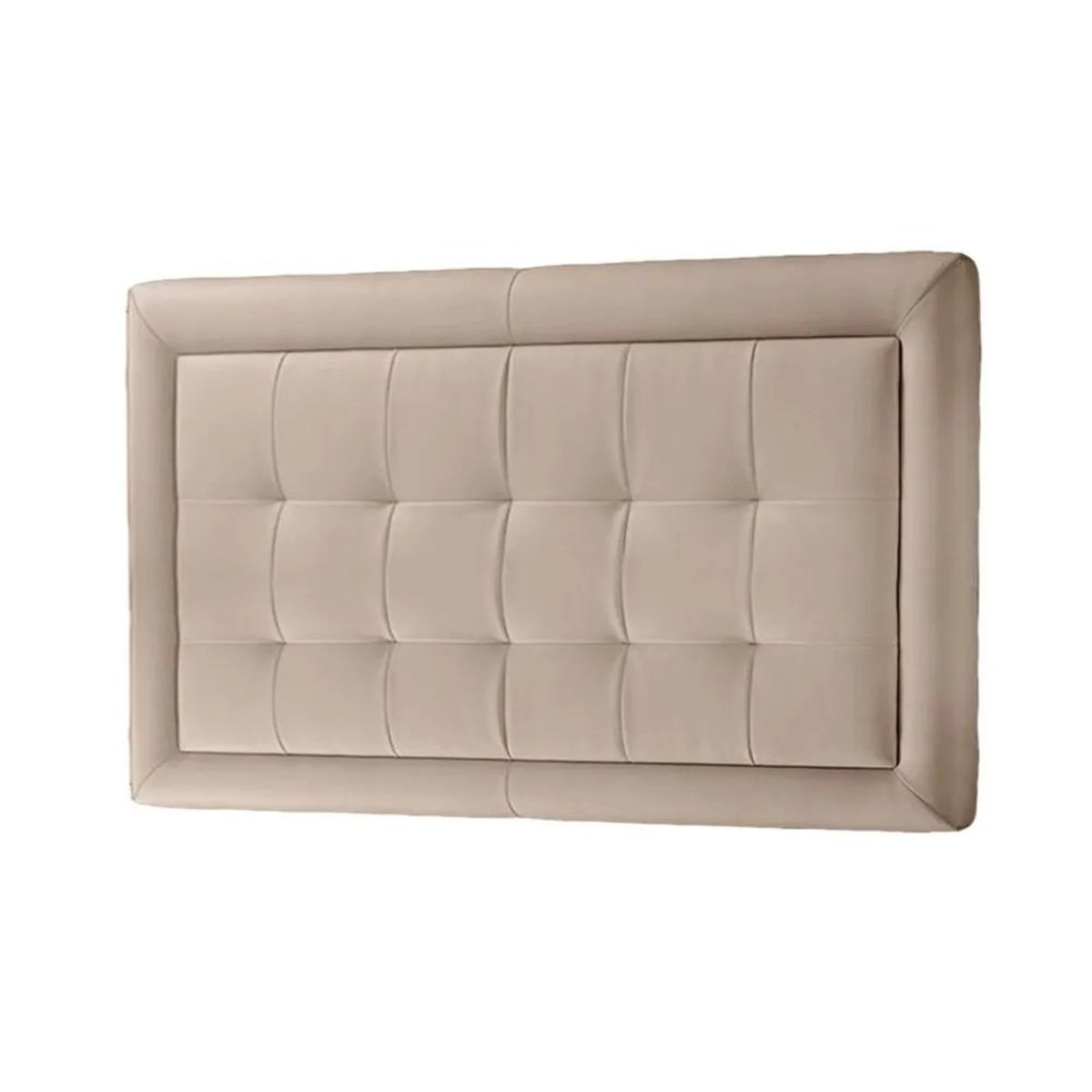 MAVISAC - Cabecera Square Mavisac Plaza Queen Color Beige - Tela
