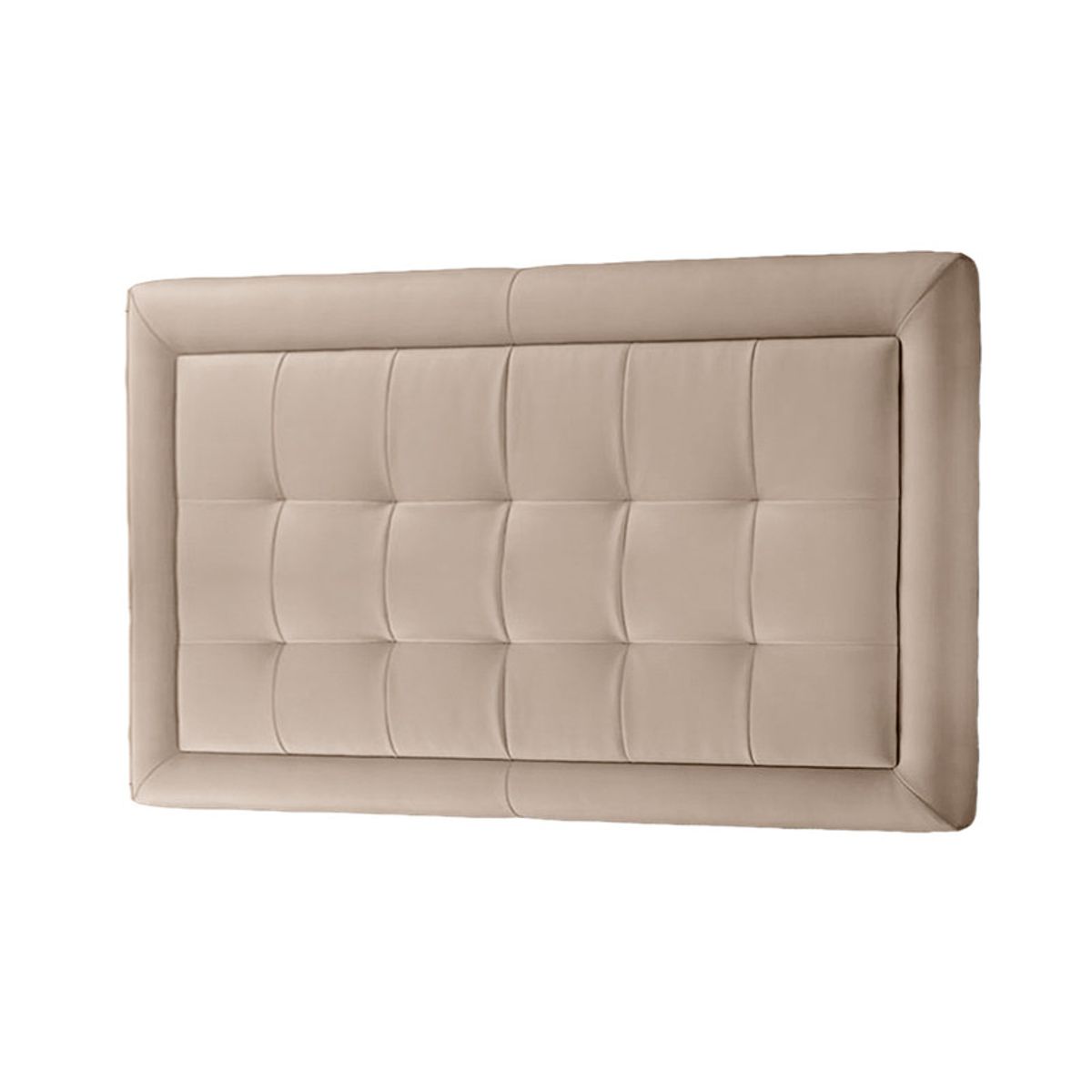 MAVISAC - Cabecera Square Mavisac Plaza Queen Color Beige - Ultracuero