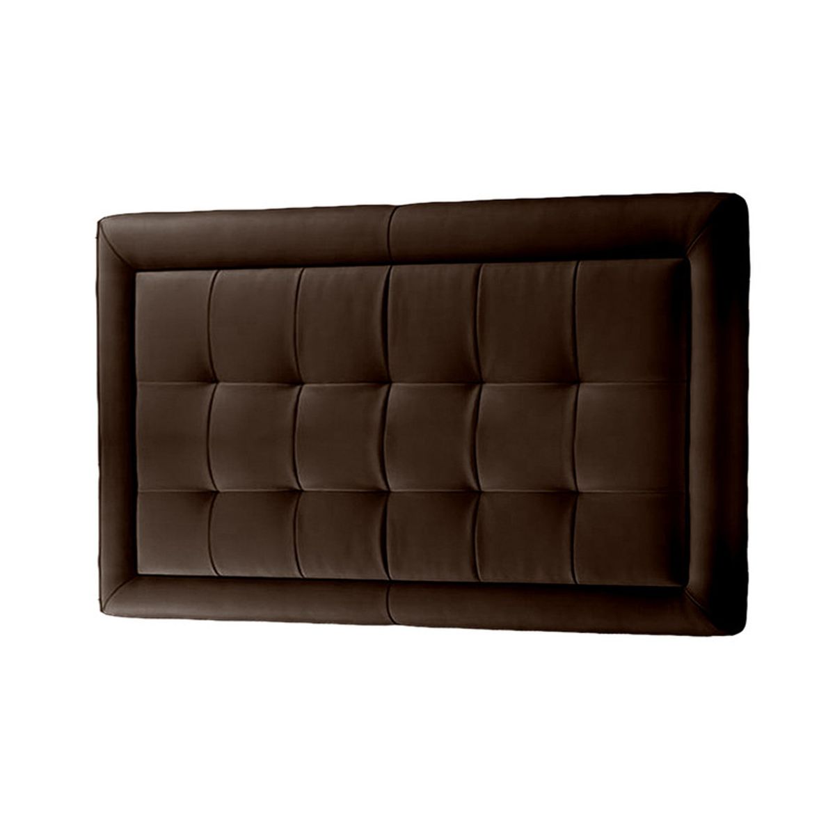 MAVISAC - Cabecera Square Mavisac Plaza King Color Chocolate - Ultracuero