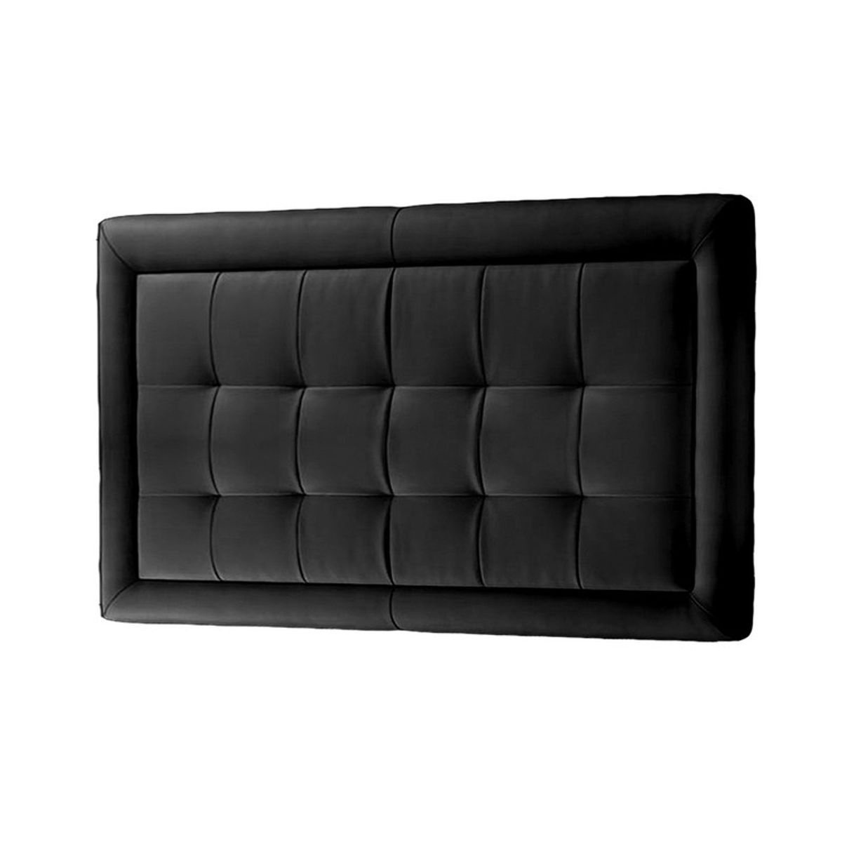 MAVISAC - Cabecera Square Mavisac Plaza King Color Negro - Ultracuero