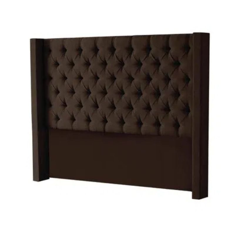 MAVISAC - Cabecera Master Rey Mavisac Plaza King Color Chocolate - Tela