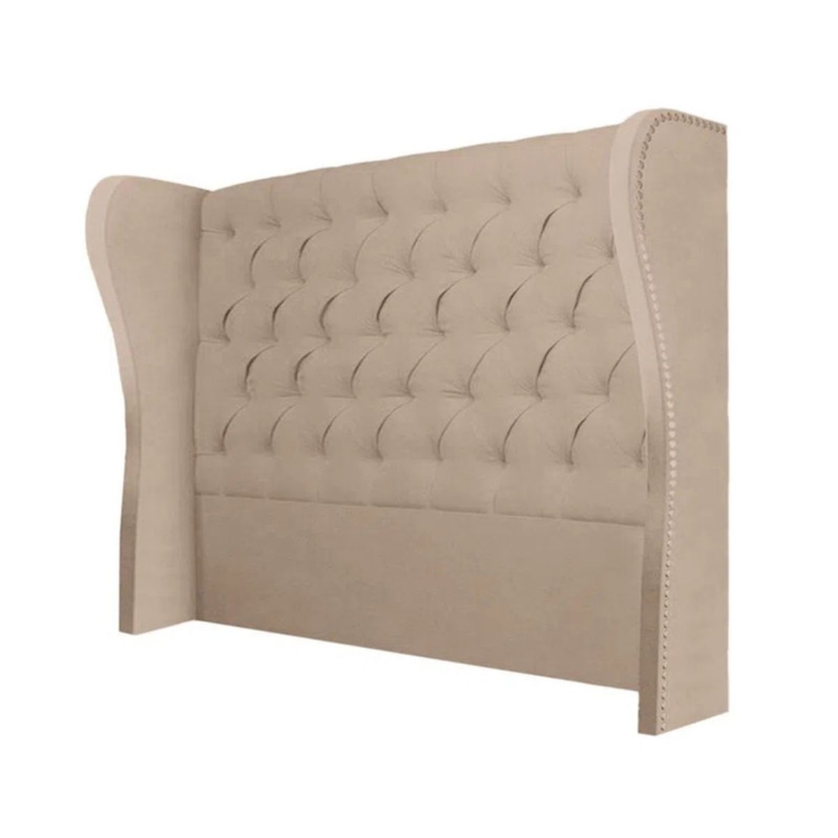 MAVISAC - Cabecera Safiro Mavisac Plaza King Color Beige - Tela