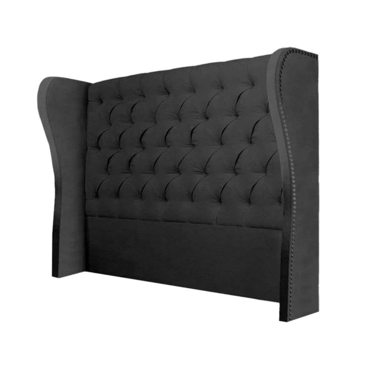 MAVISAC - Cabecera Safiro Mavisac Plaza King Color Gris - Tela